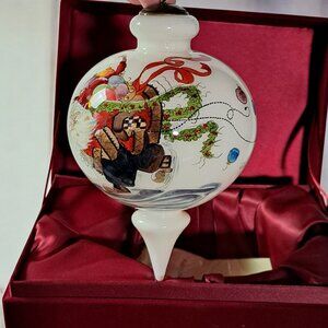 Ne’Qwa Art “Christmas Skater” Ornament – 2007 – With Box & COA